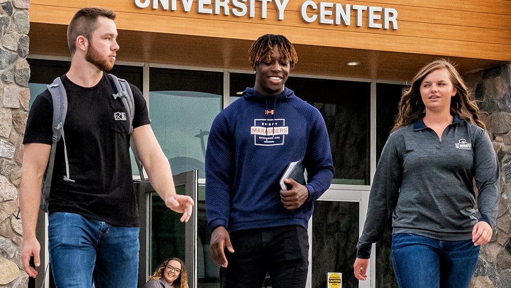 Students Outside the University Center